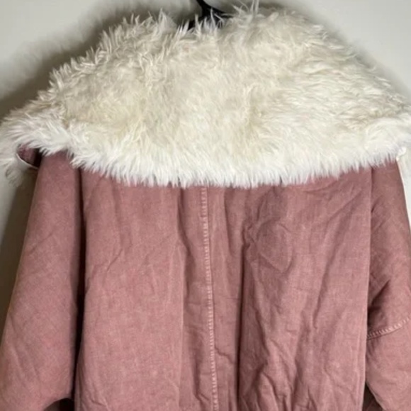 Free People Lolo Denim Jacket in Mauve size various NWT - Picture 10 of 11